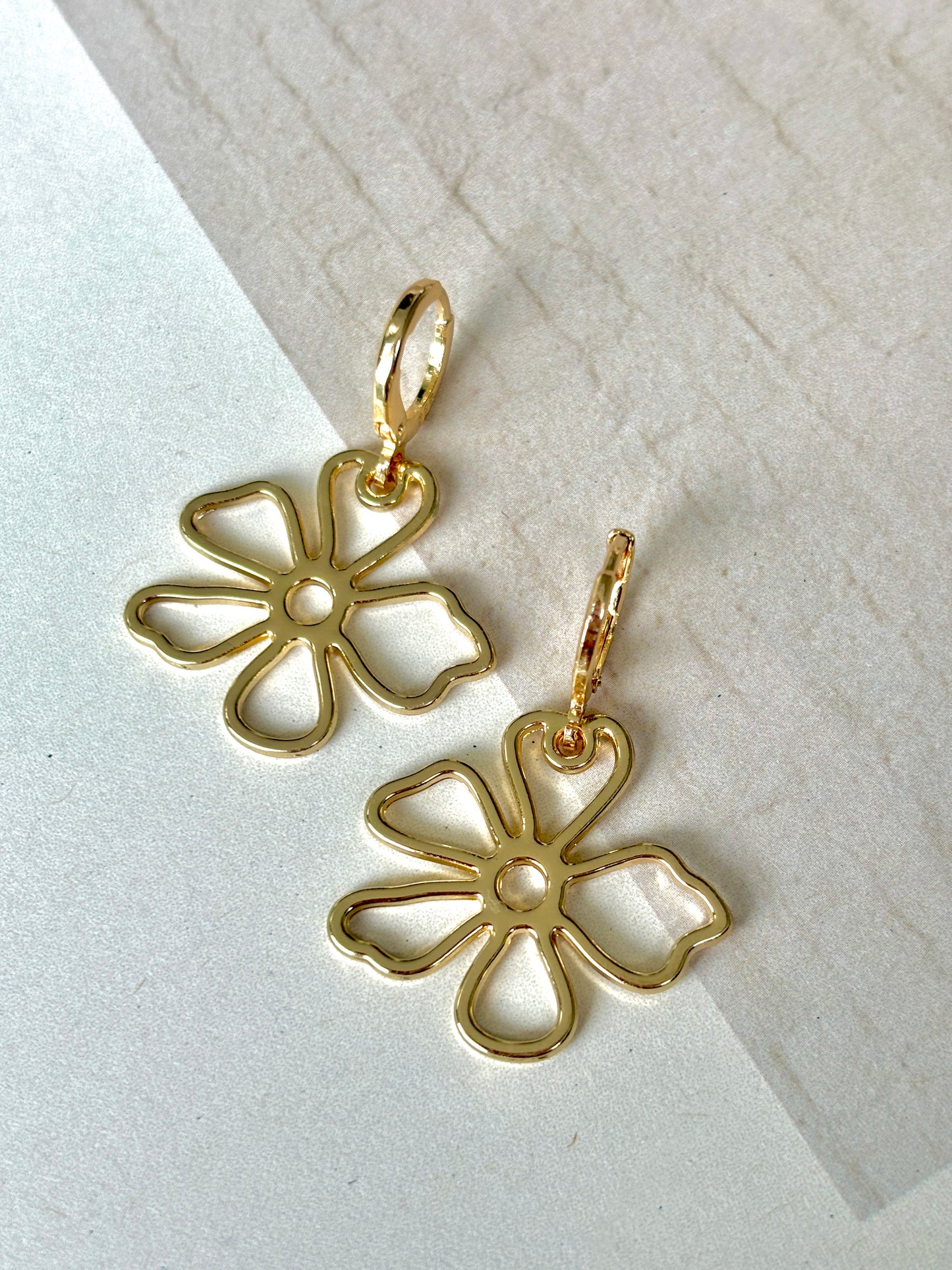 POPPY Flower Ear Hoops