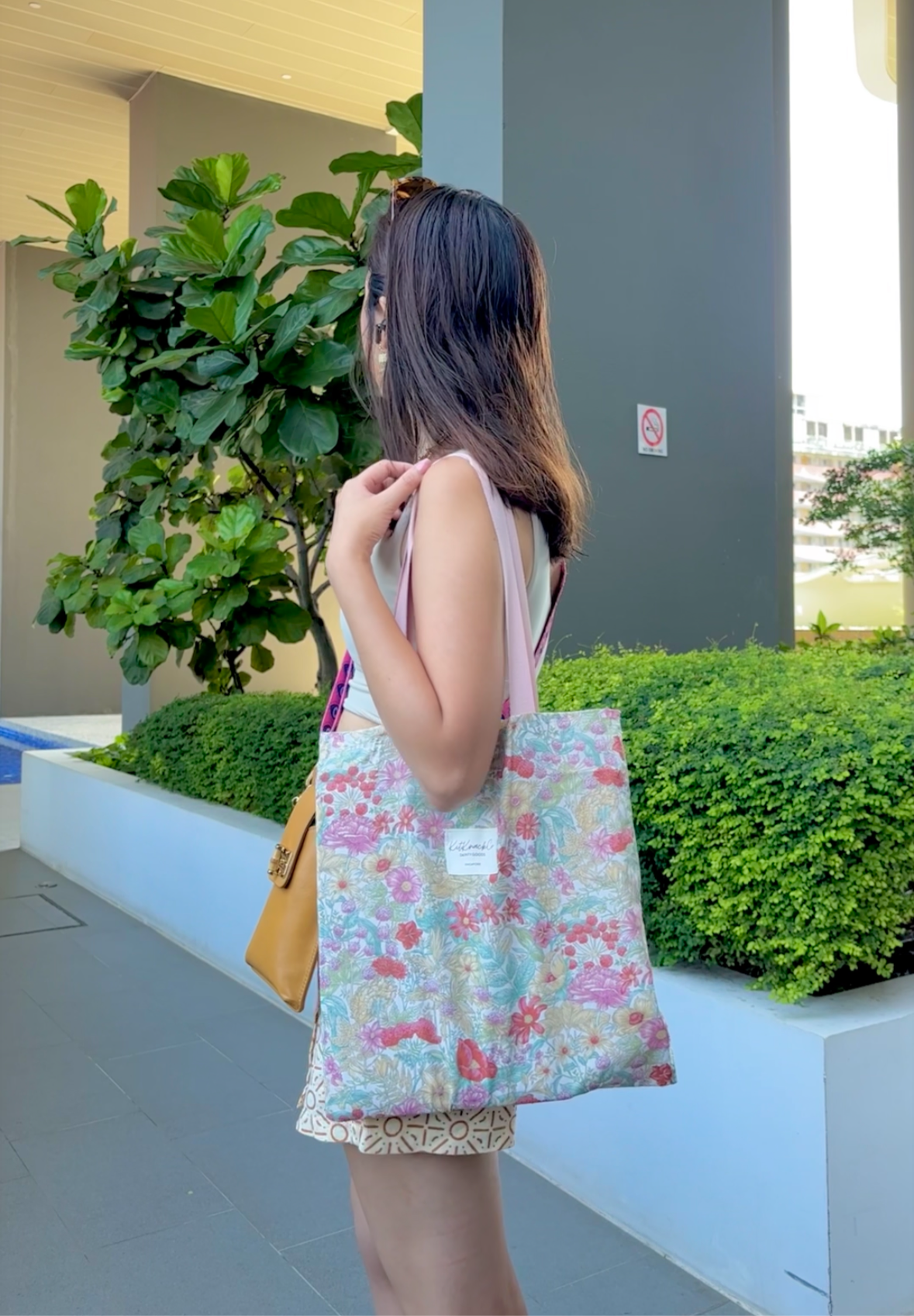 Charlotte Tote Bag - Pink Florals