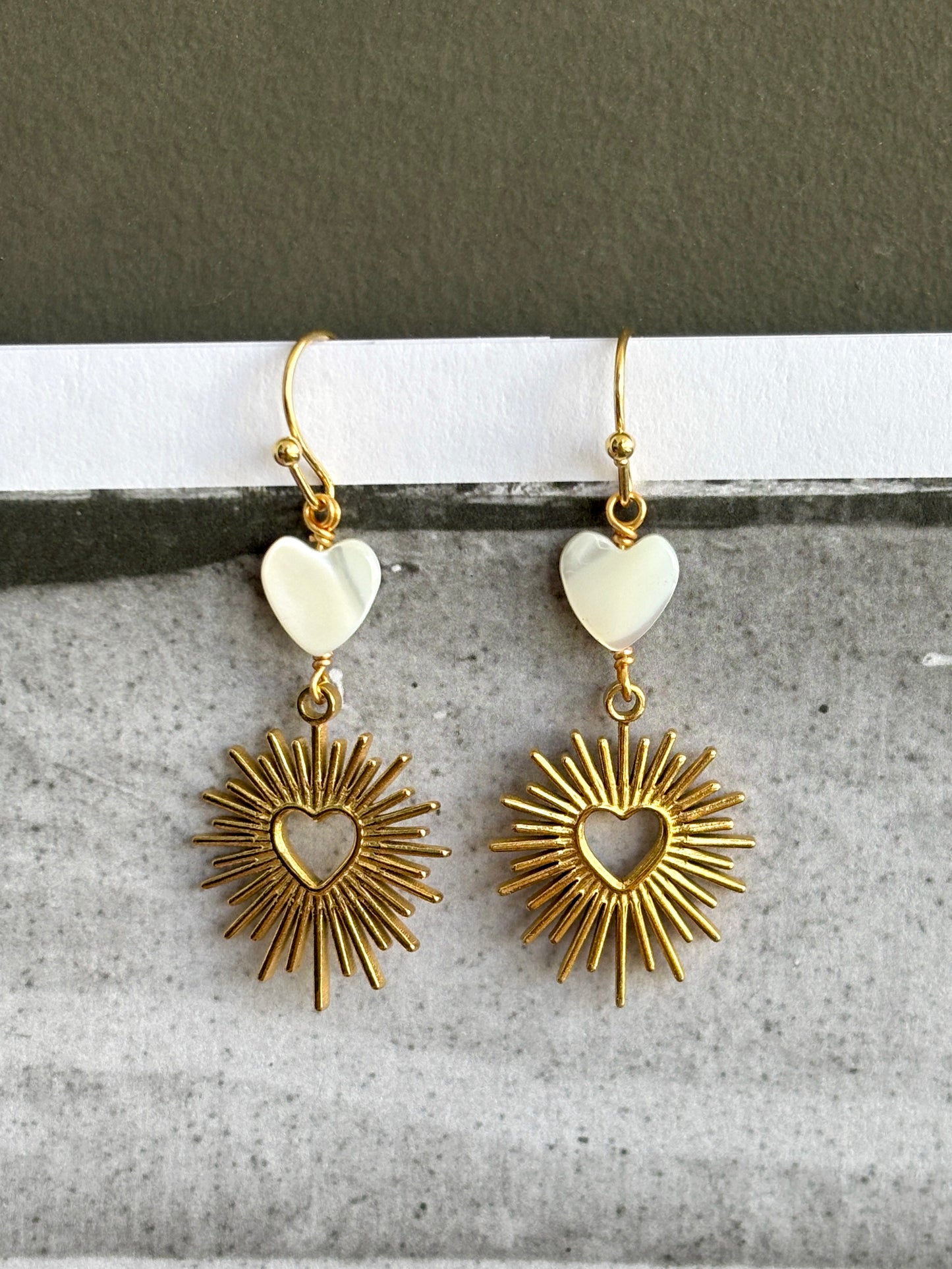 Delilah Heart Earrings