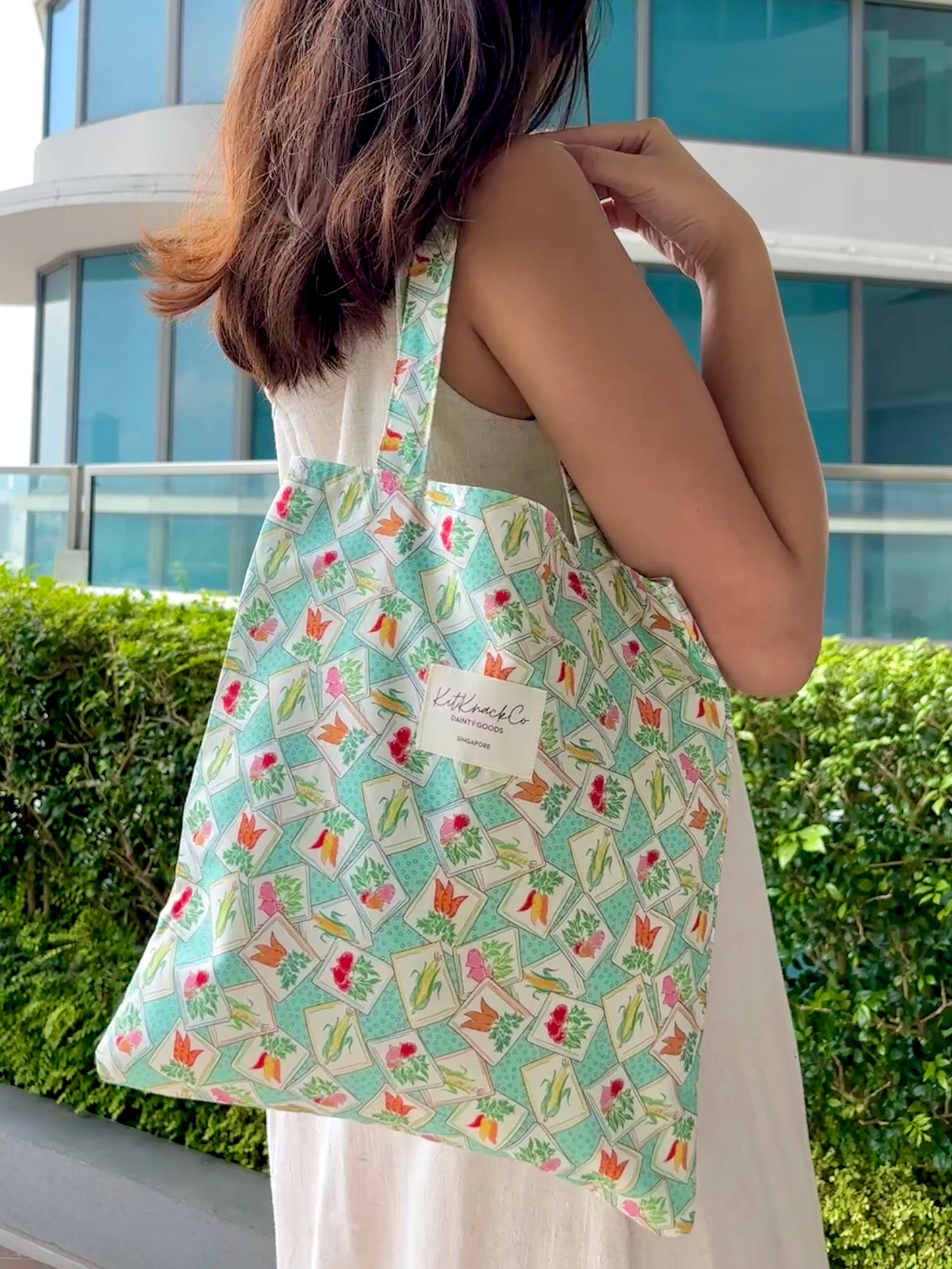 Josie Pocket Tote Bag - Veggie Tales