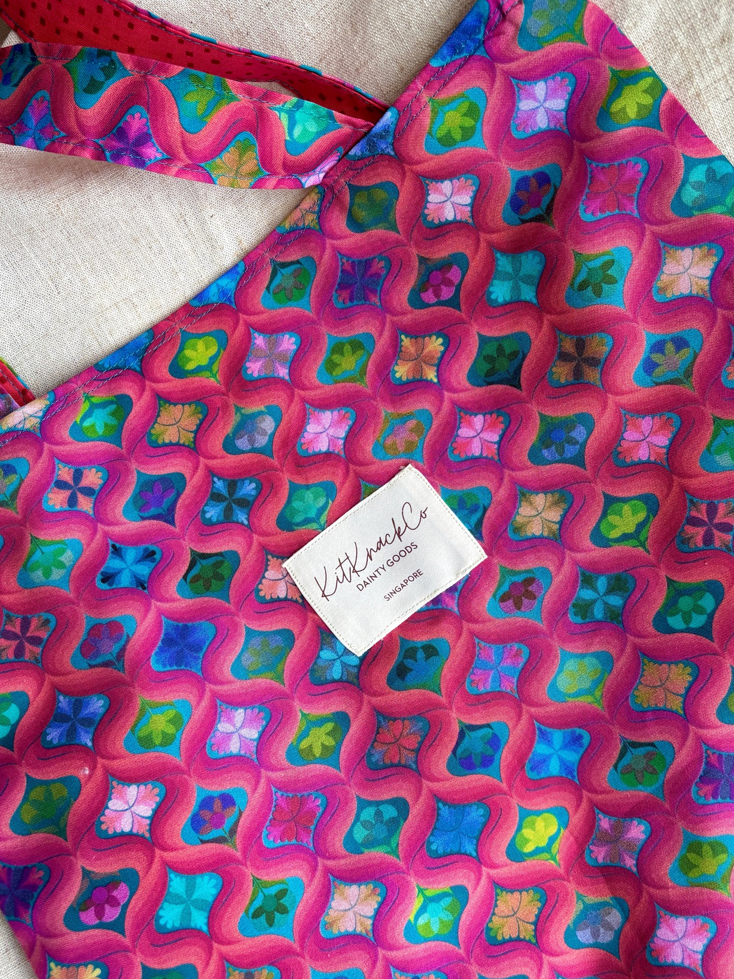 Josie Pocket Tote Bag - Wavy Daze