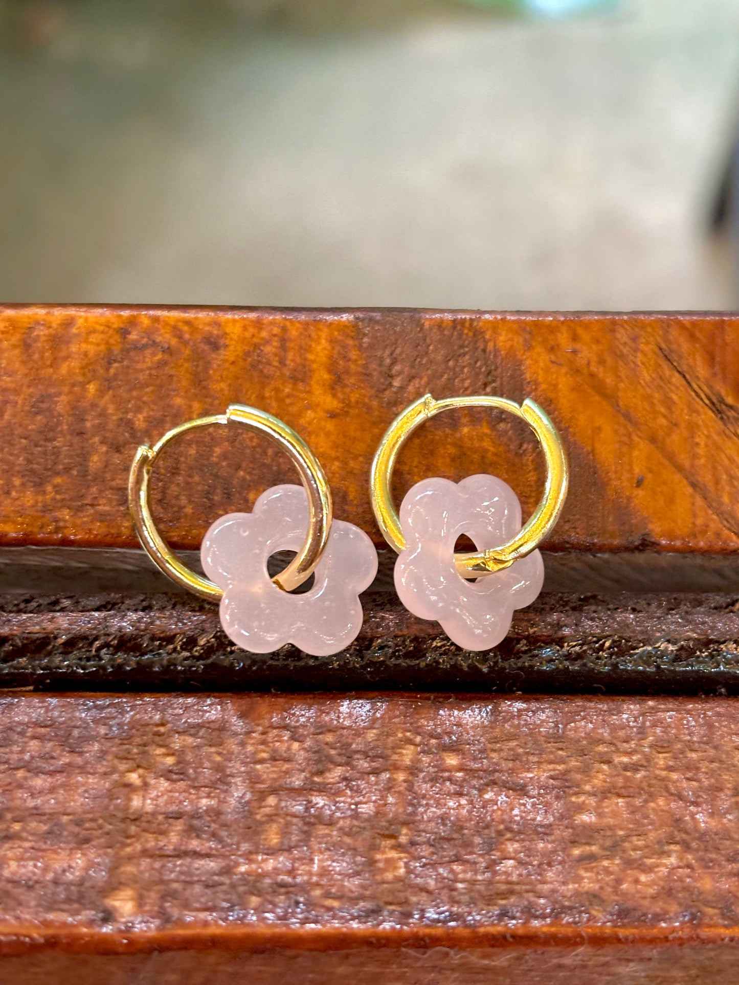 BLOSSOM Glass Ear Hoops