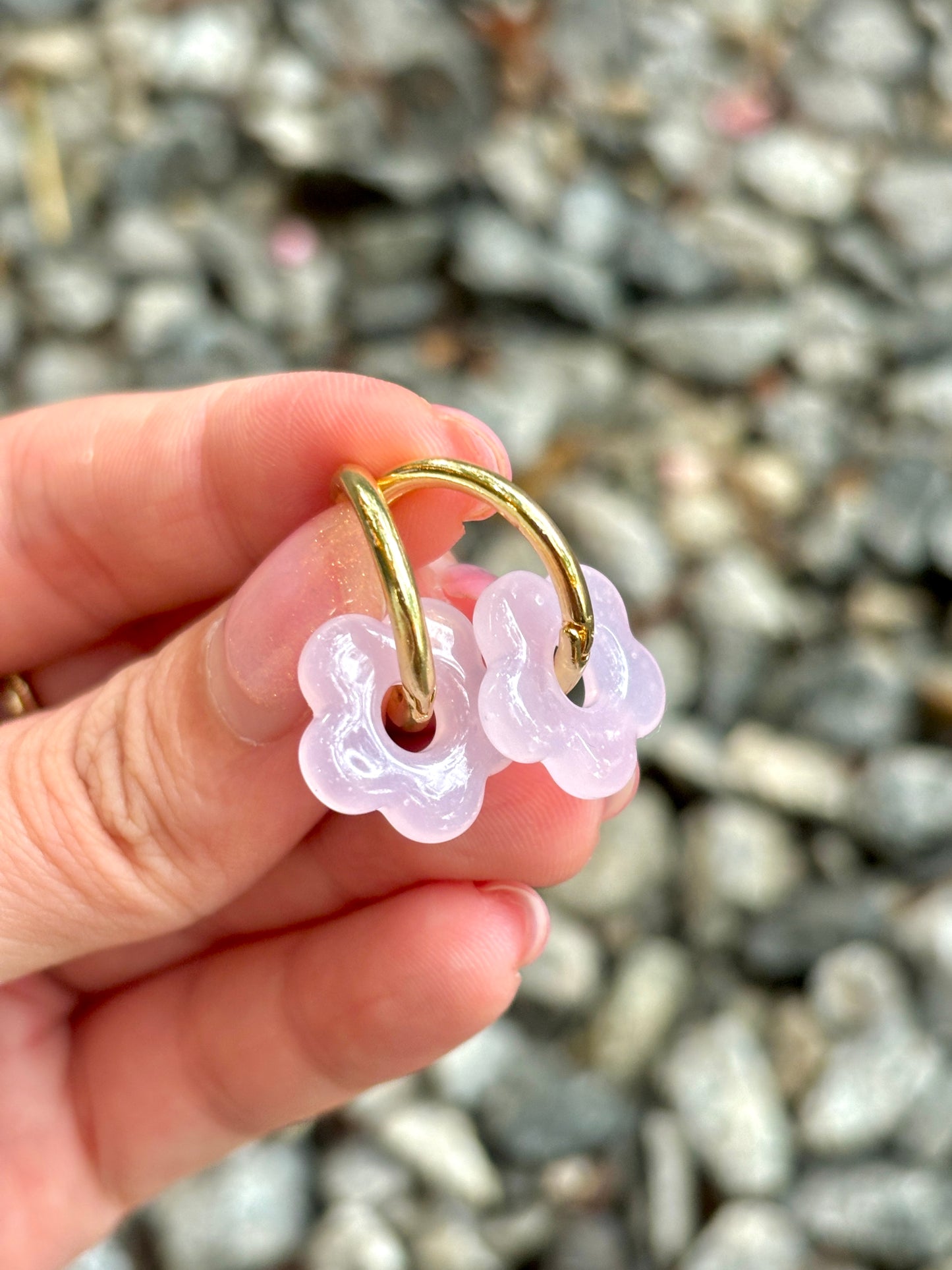 BLOSSOM Glass Ear Hoops