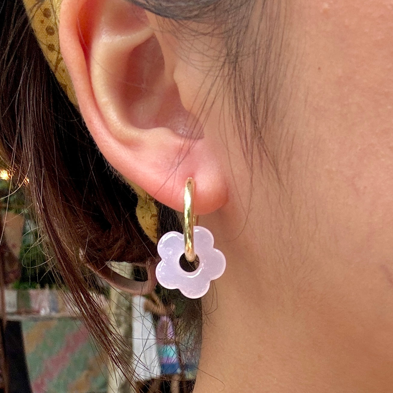 BLOSSOM Glass Ear Hoops