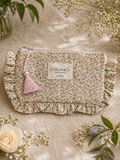 Blaire Frilly Pouch - Blushing Petals