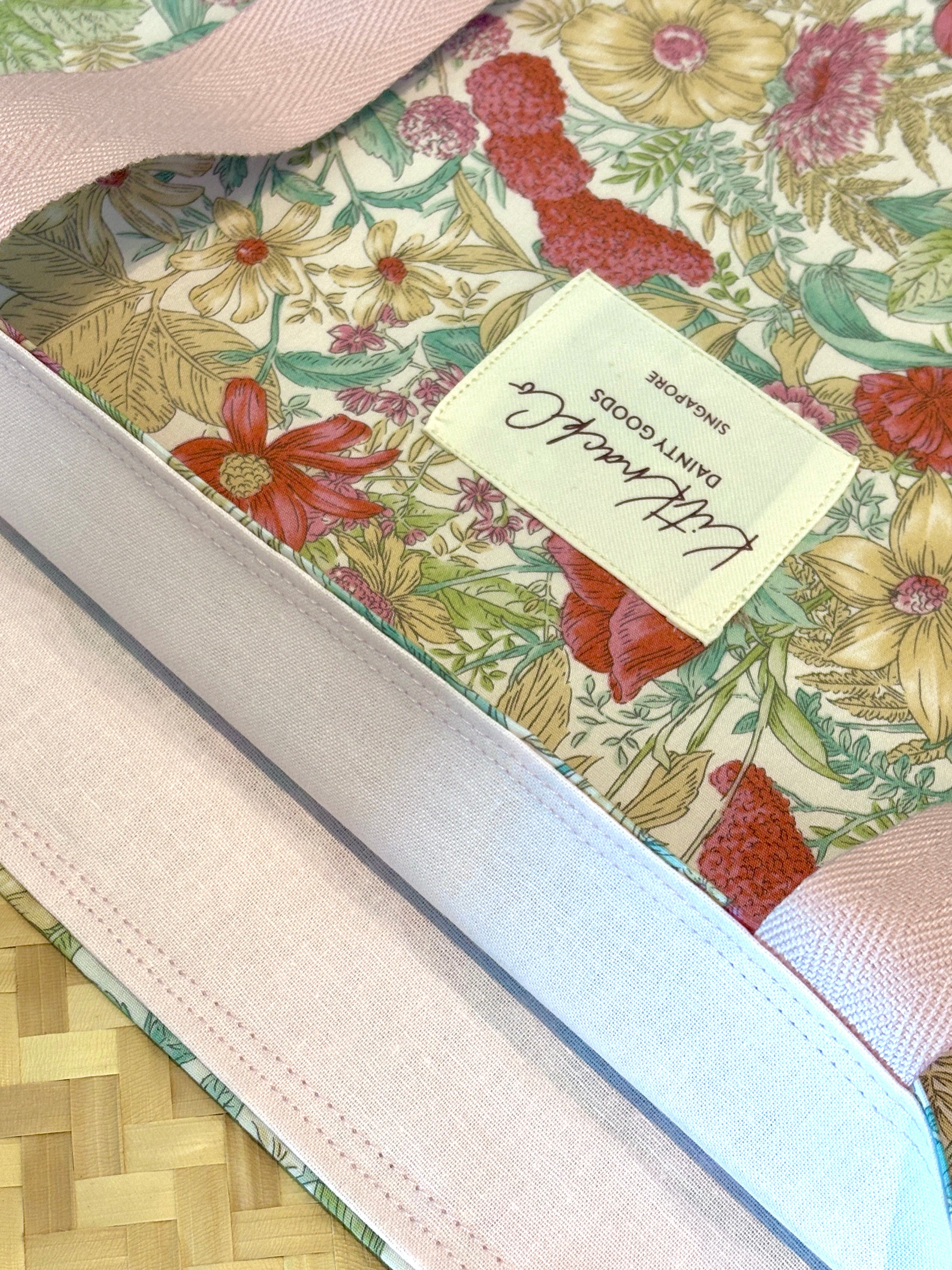 Charlotte Tote Bag - Pink Florals