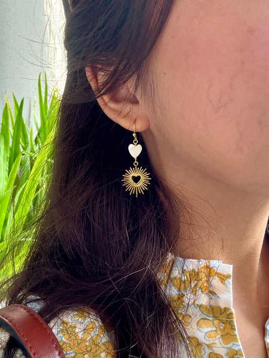 Delilah Heart Earrings