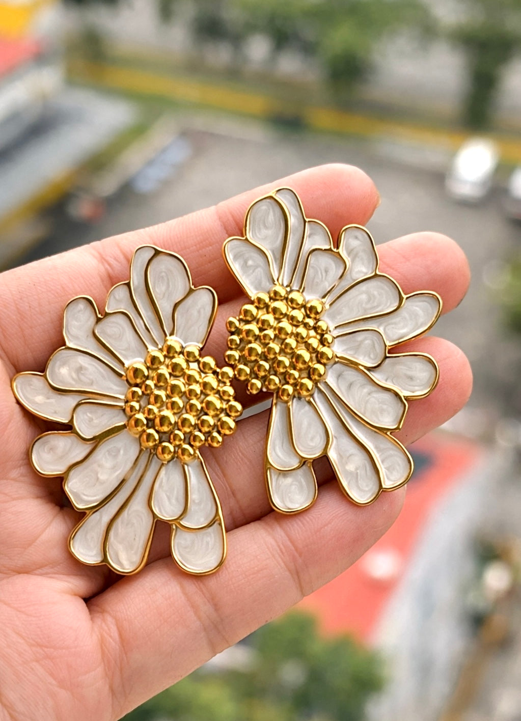 Camomile Flower Earrings