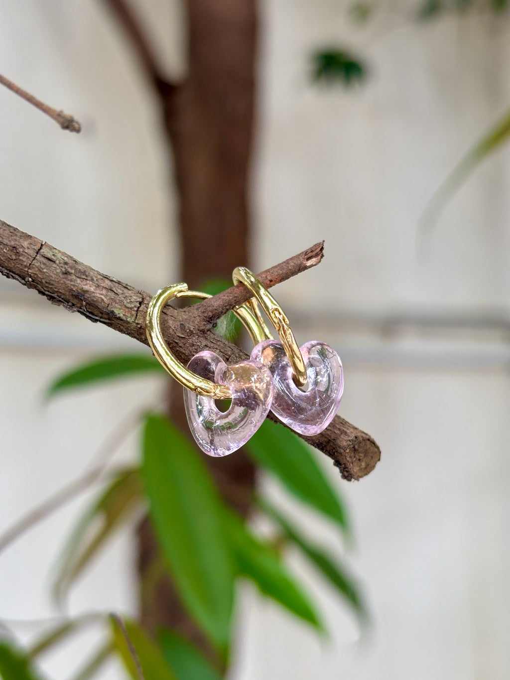 Gia Glass Ear Hoops