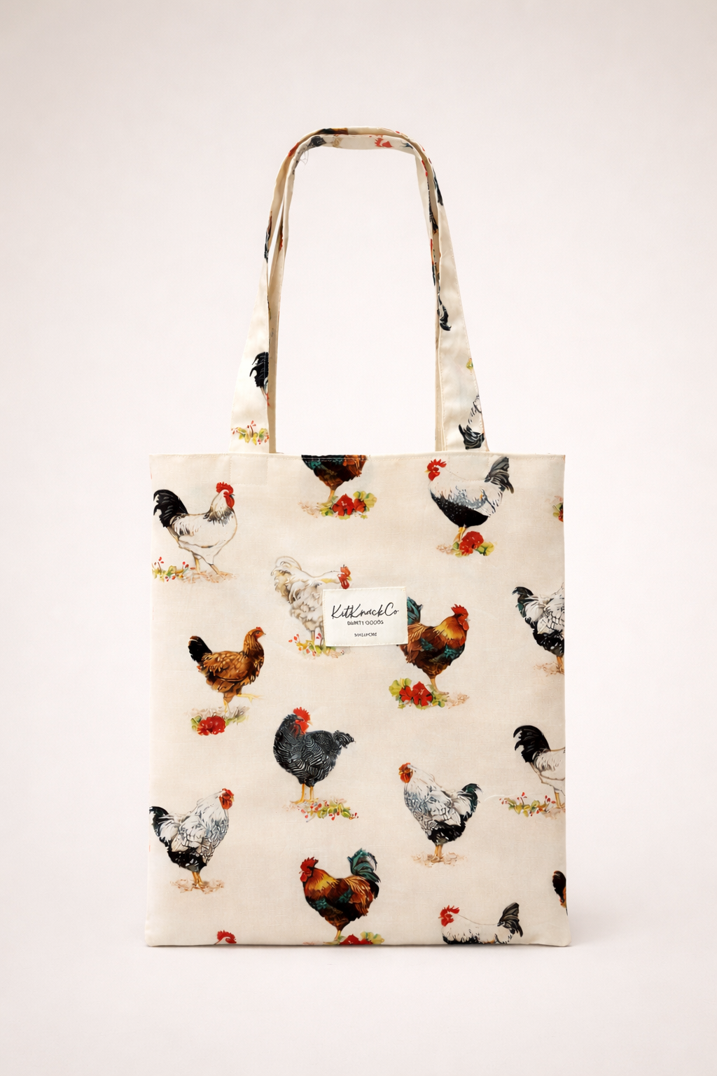 Josie Pocket Tote Bag - Barnyard Chicks