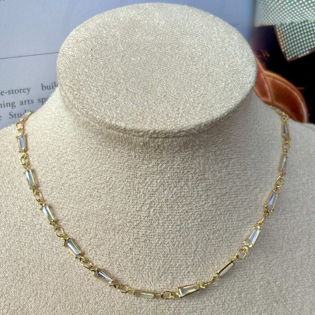Estelle Mini Baguette Necklace