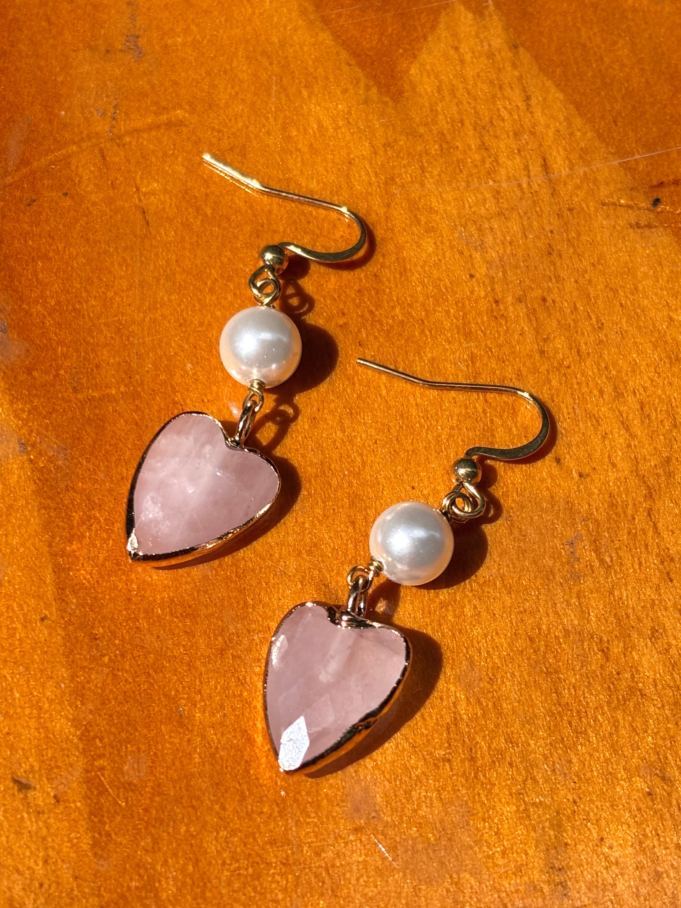 Caramia Rose Quartz Earrings
