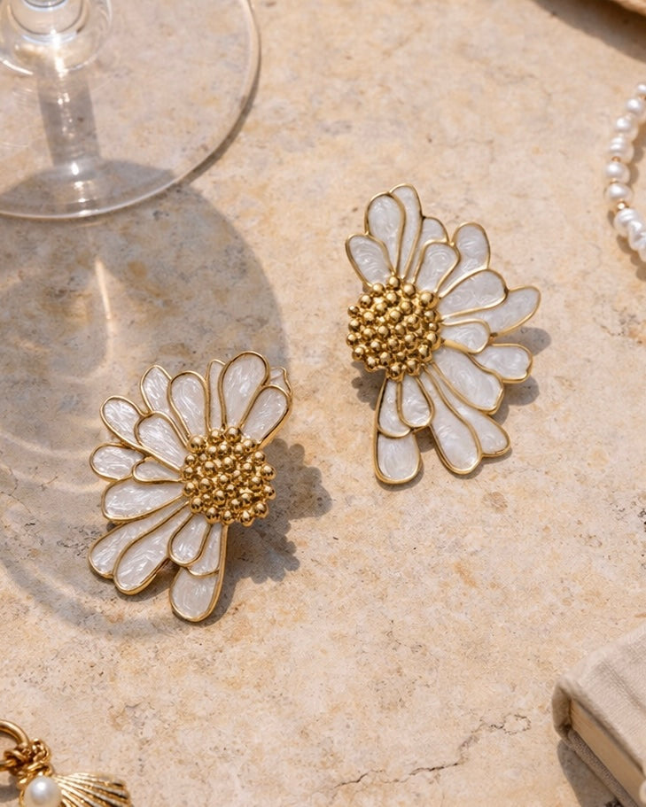 Camomile Flower Earrings