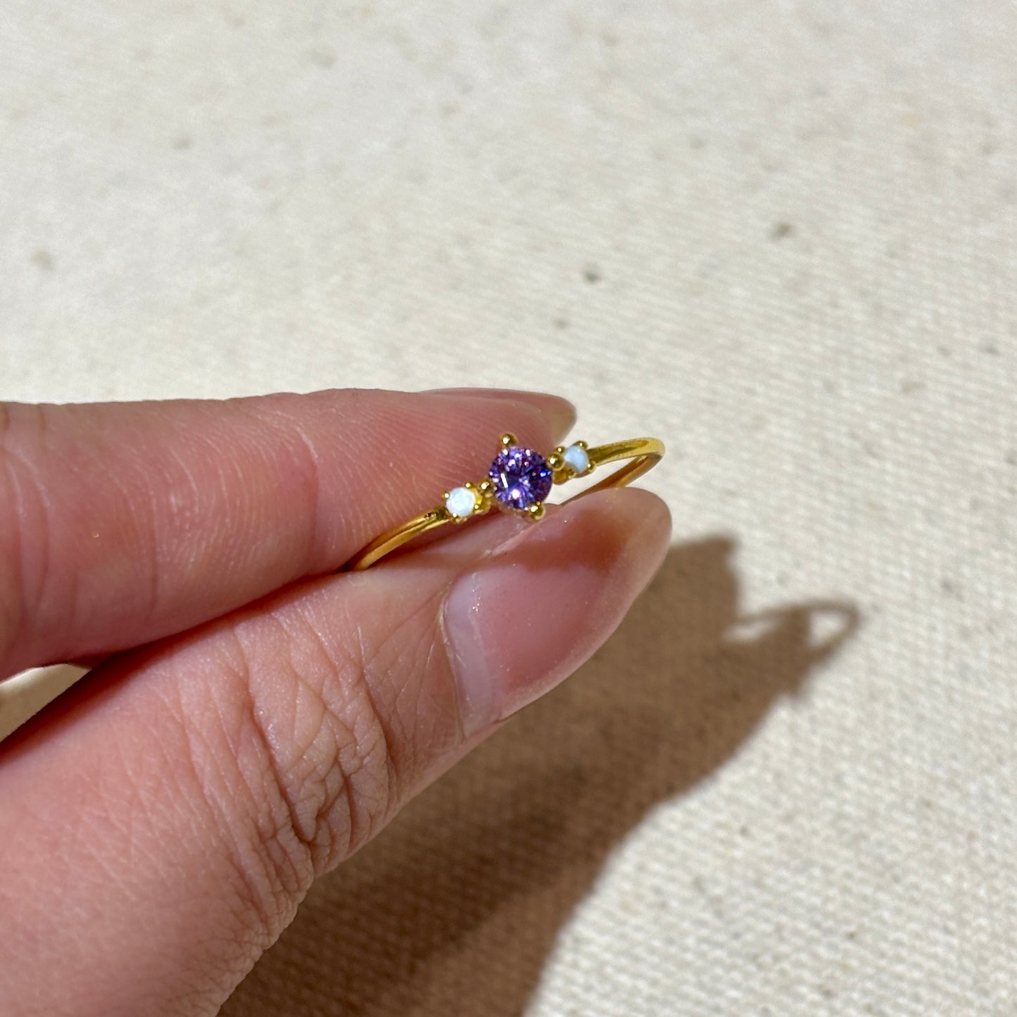 Viola Gemstone Ring