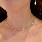 JULIA Baguette Gem Choker Necklace