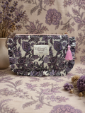 Blaire Frilly Pouch - Purple Paisley