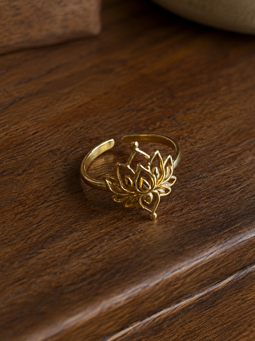 Maya Lotus Ring