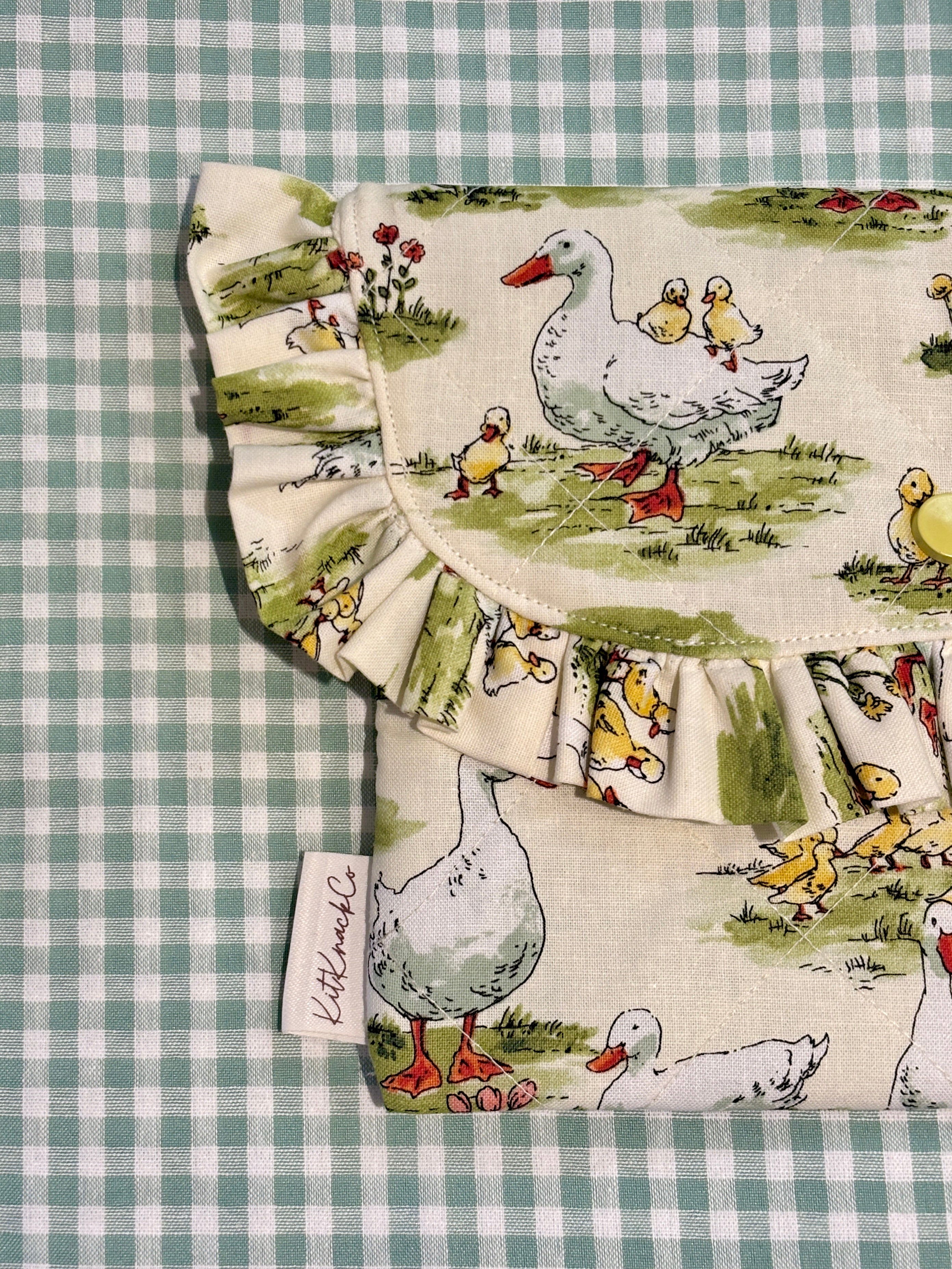 Colette Frilly Button Pouch - Duck Tales