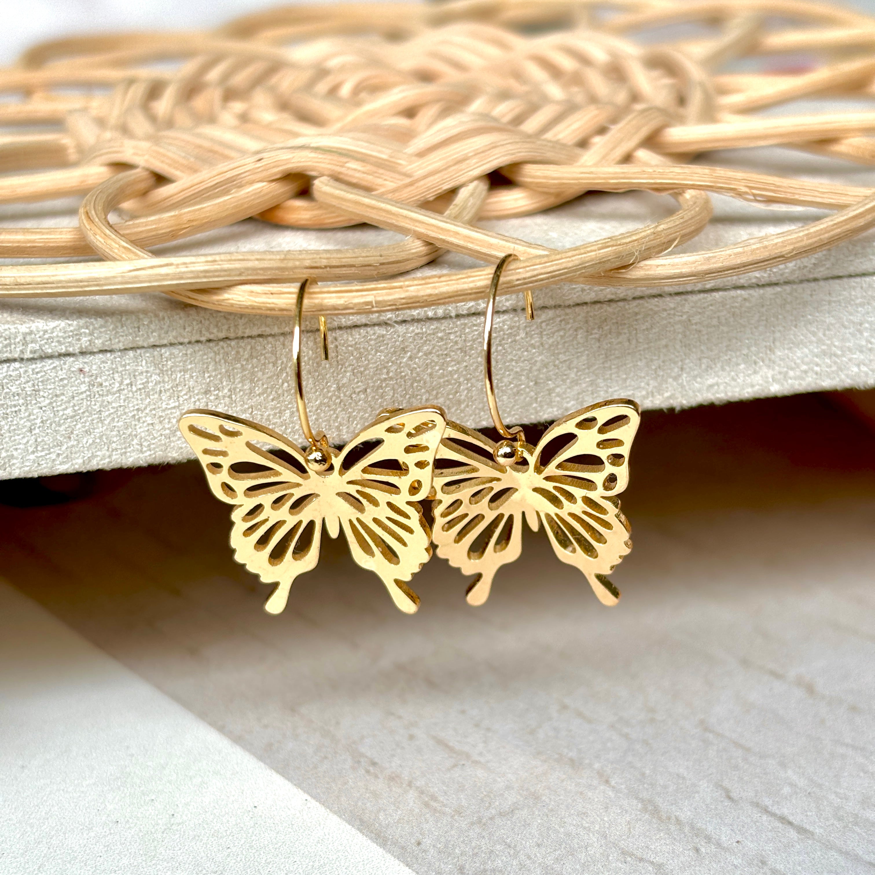 MARIPOSA Butterfly Ear Hoops