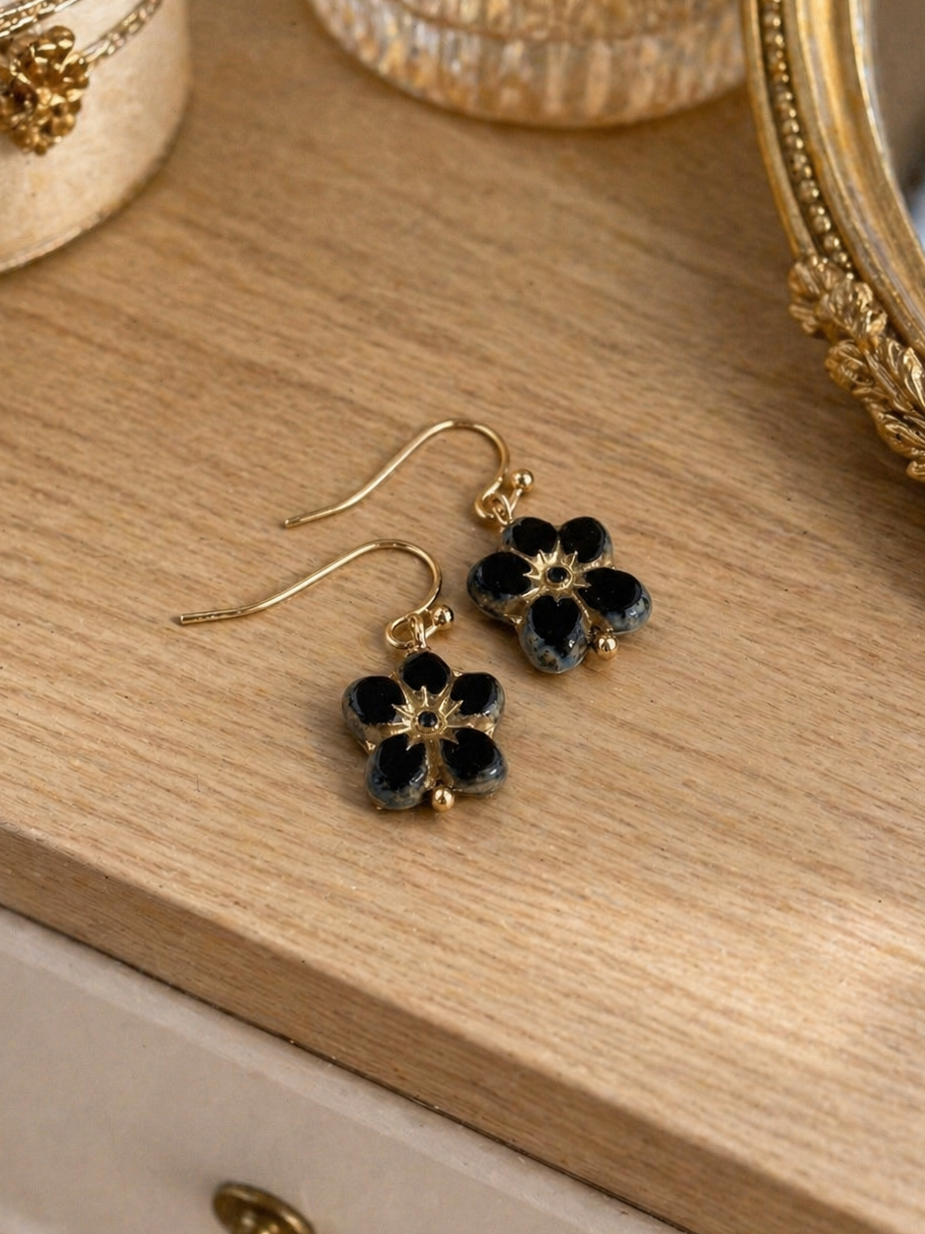 Petunia Glass Earrings