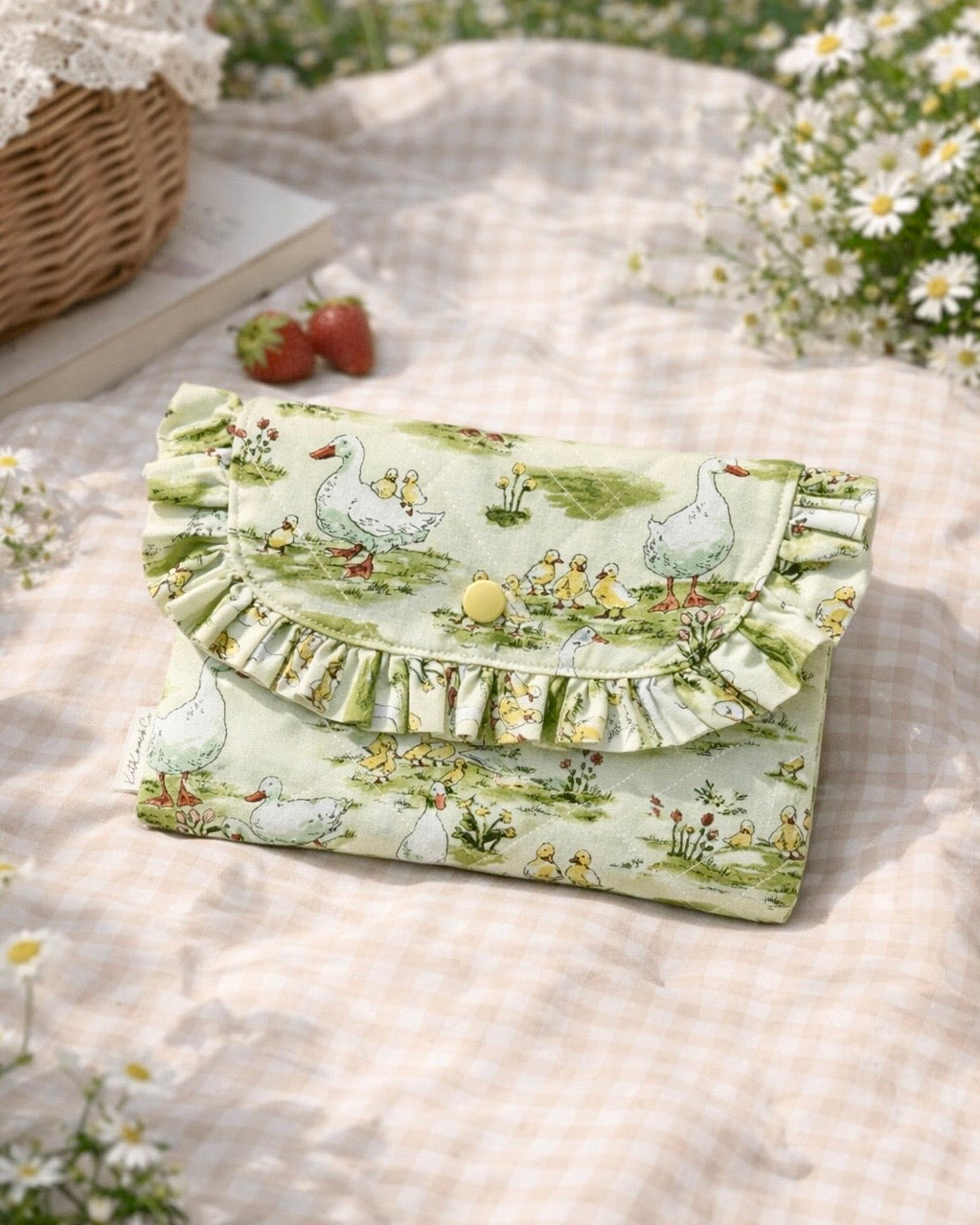 Colette Frilly Button Pouch - Duck Tales