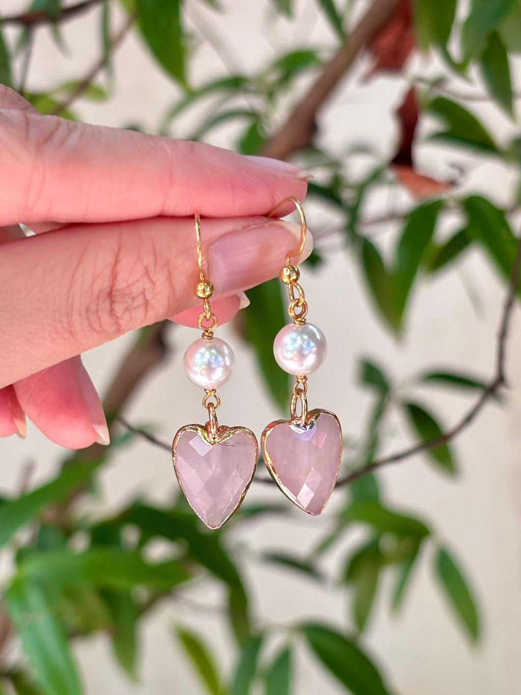 Caramia Rose Quartz Earrings