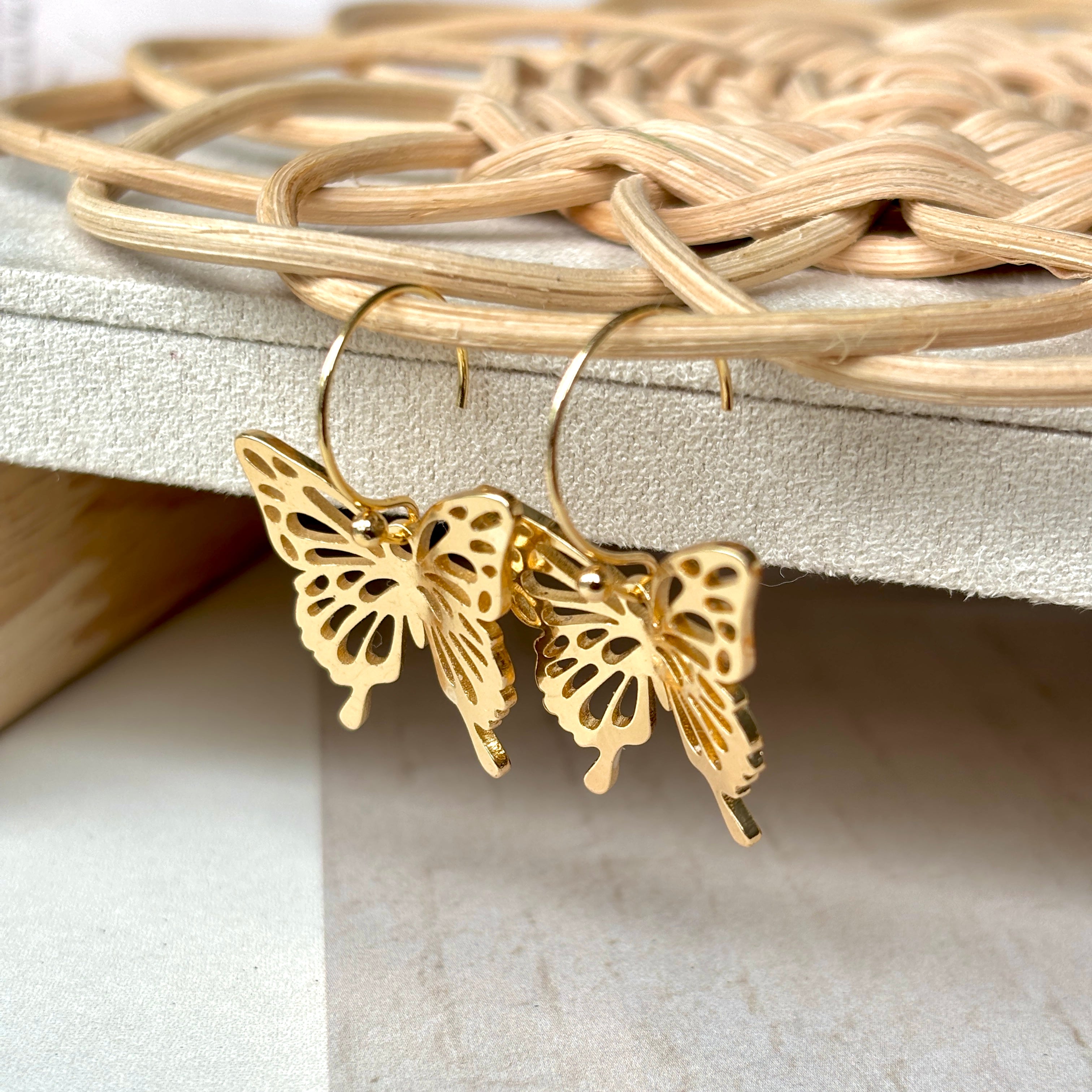 MARIPOSA Butterfly Ear Hoops