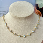 DAYA Heart Gem Choker Necklace