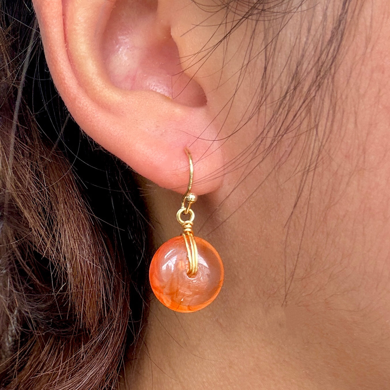 Chun Round Earrings