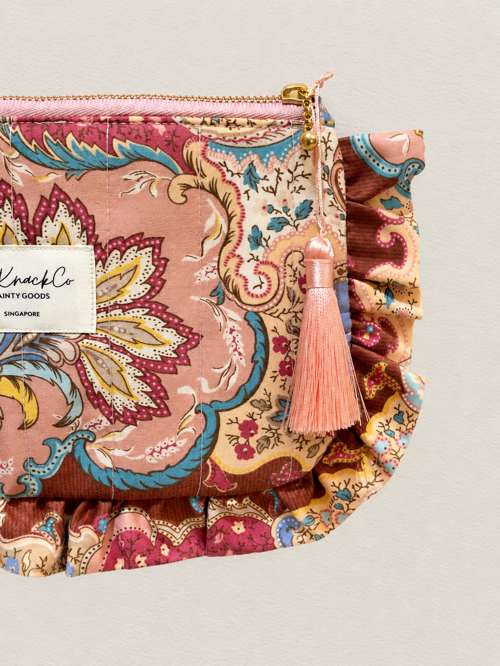 Blaire Frilly Pouch - Flora Fantasia