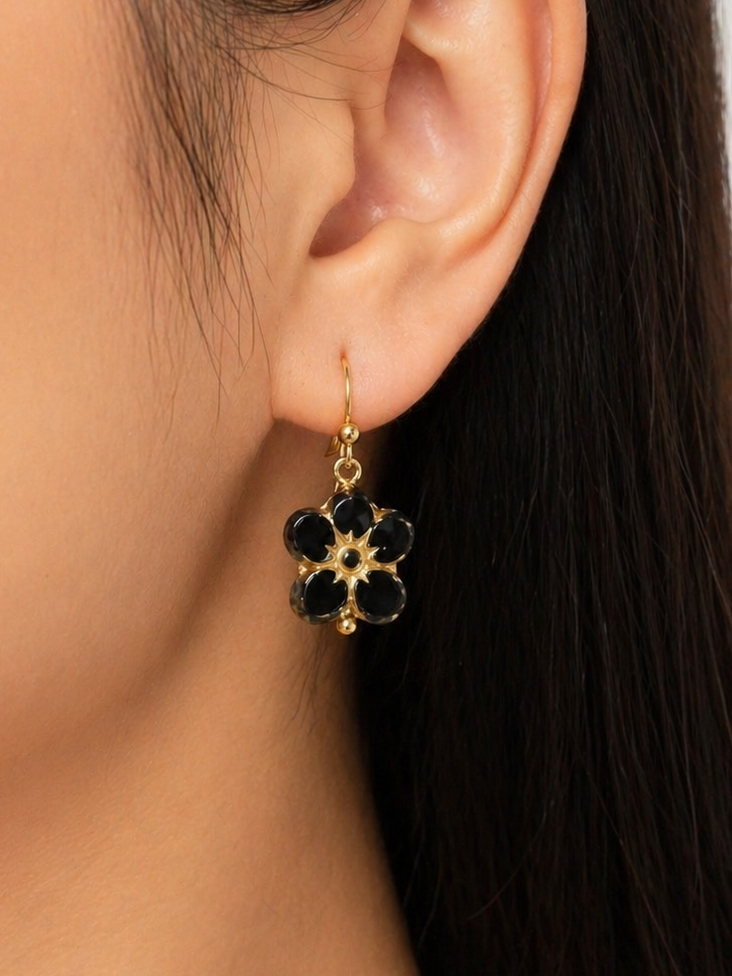 Petunia Glass Earrings