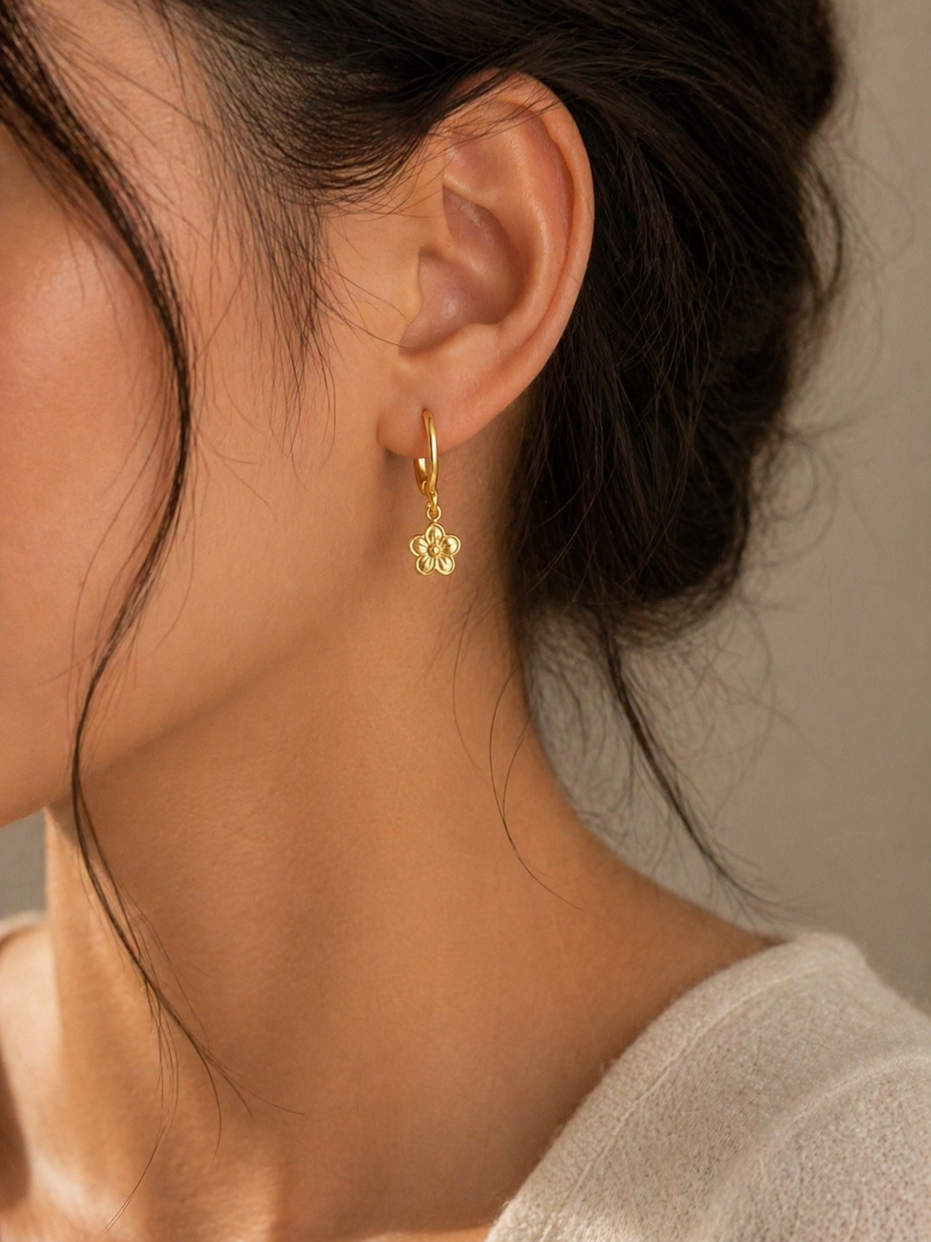 Pansie Mini Ear Hoops