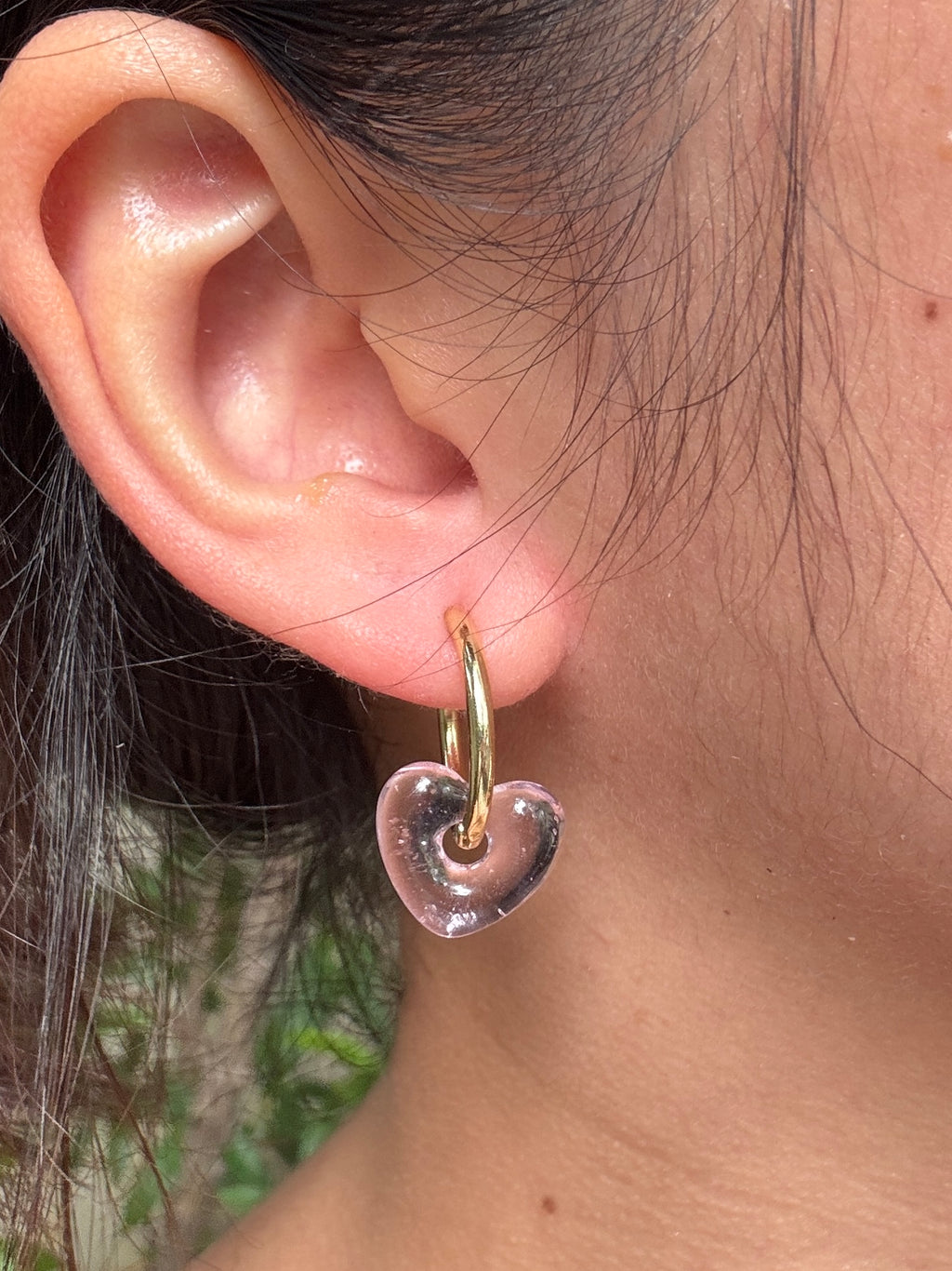 Gia Glass Ear Hoops
