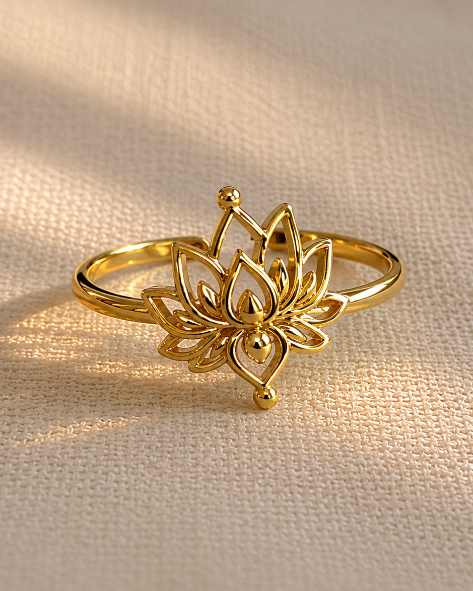 Maya Lotus Ring