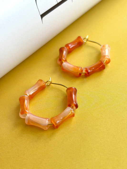 Zhu Bamboo Earhoops