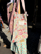 Charlotte Tote Bag - Pink Florals
