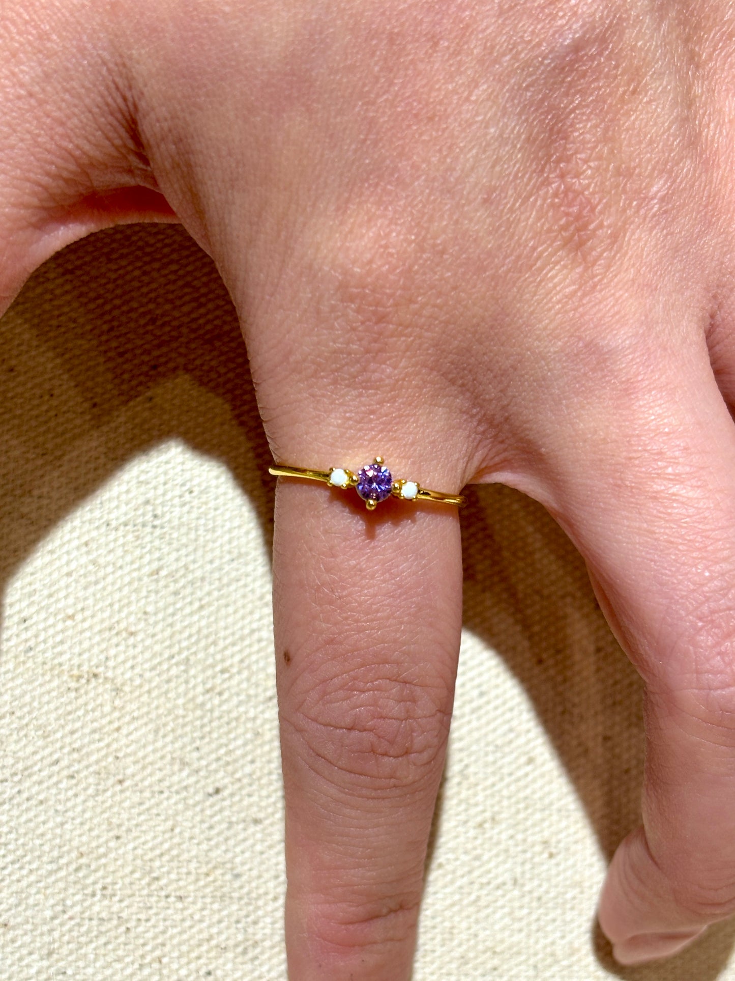 Viola Gemstone Ring