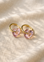 Gia Glass Ear Hoops