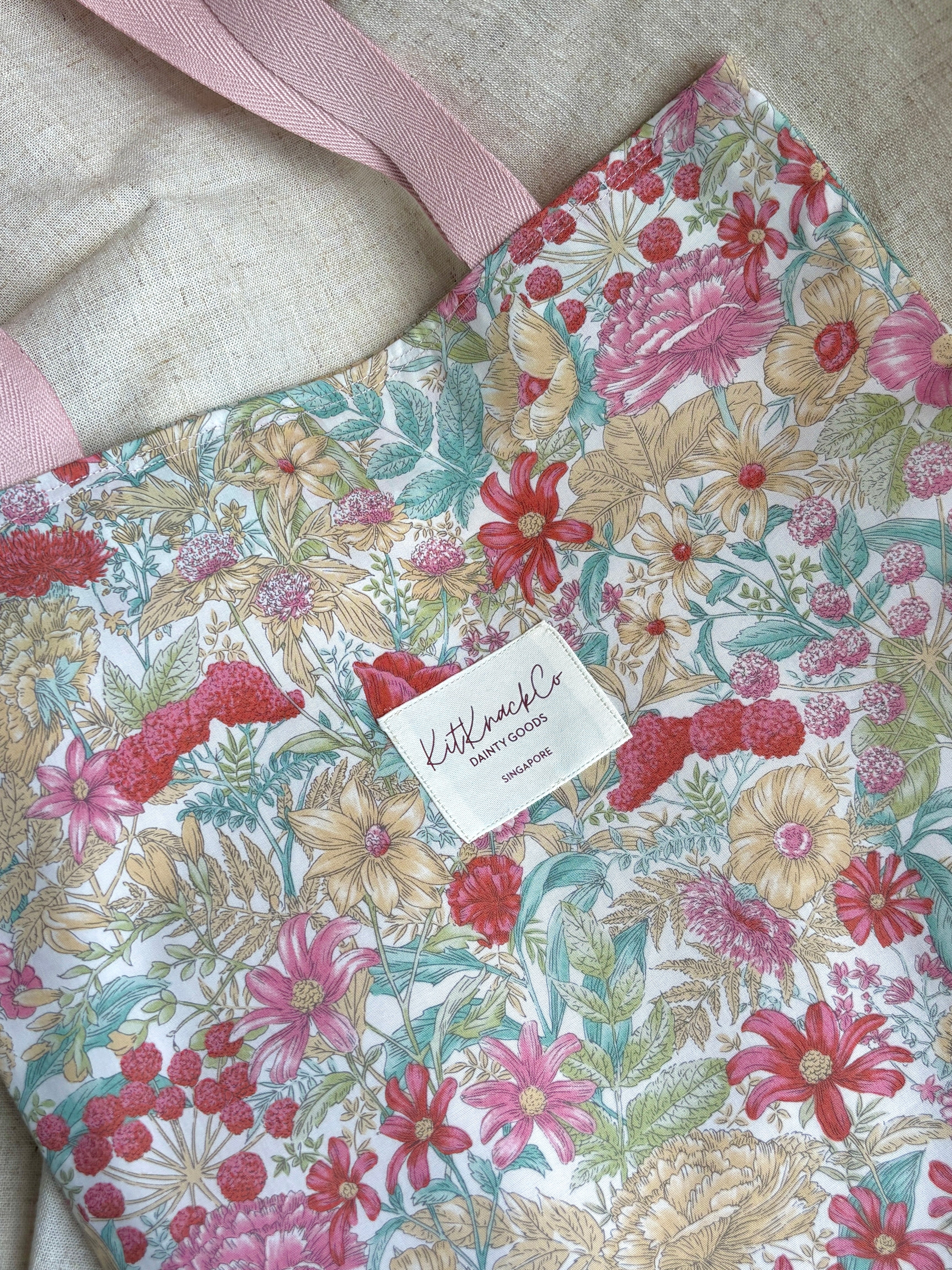 Charlotte Tote Bag - Pink Florals
