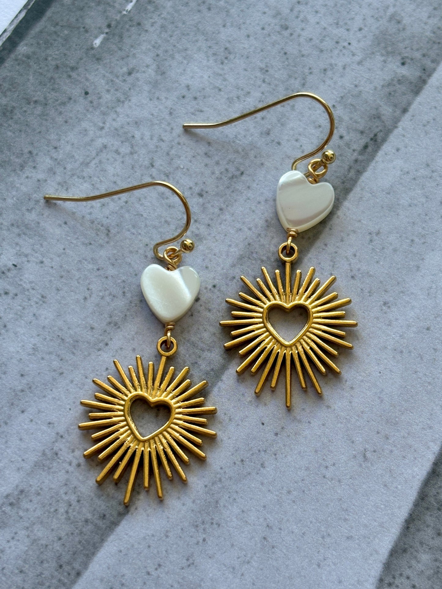 Delilah Heart Earrings