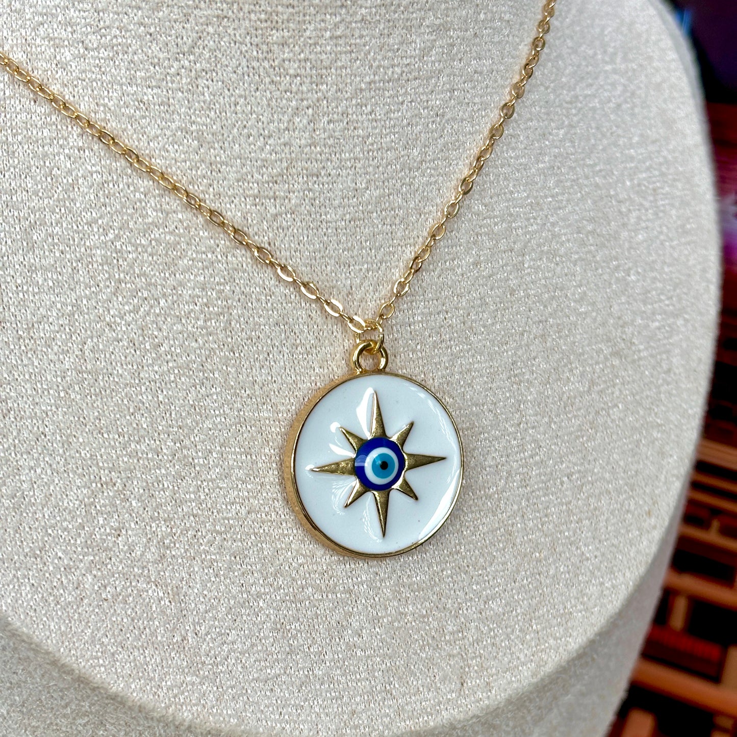 VILMA Evil Eye Charm Necklace