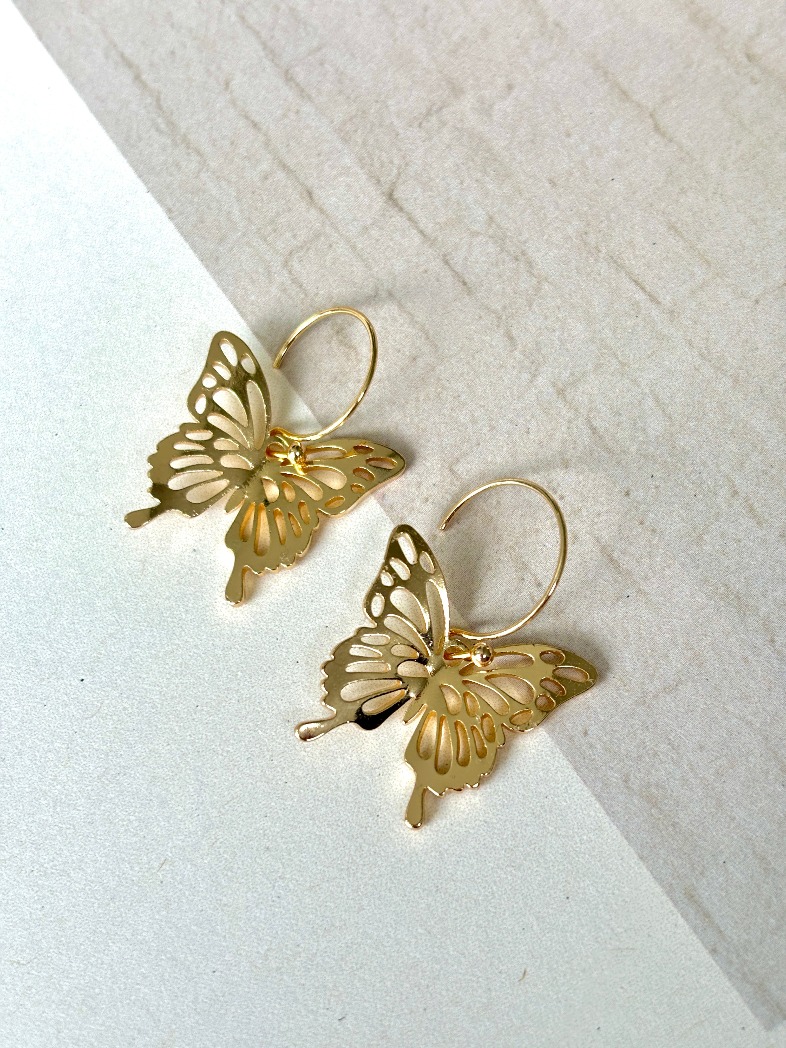 MARIPOSA Butterfly Ear Hoops