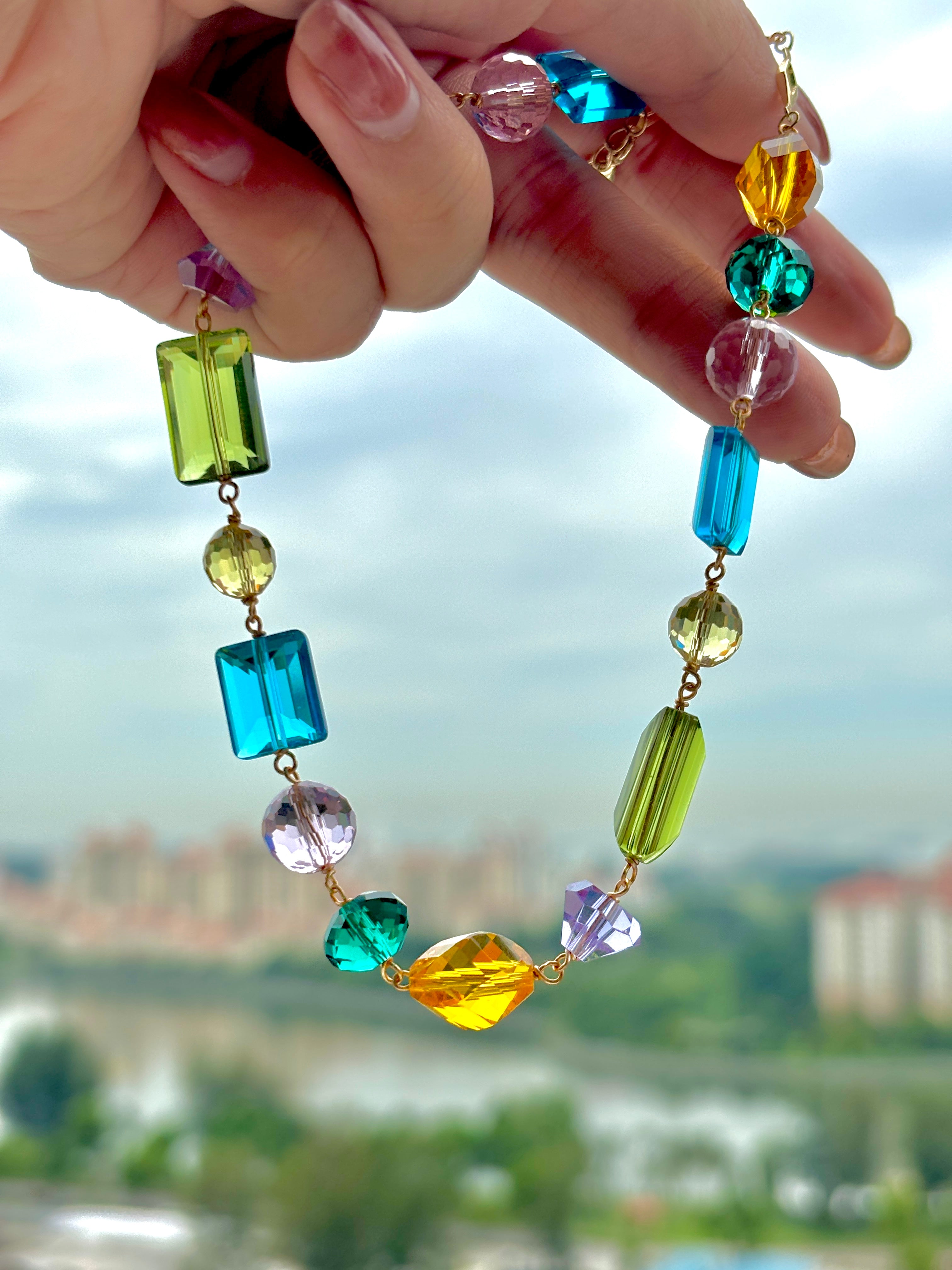 FRIDA Crystal Glass Necklace
