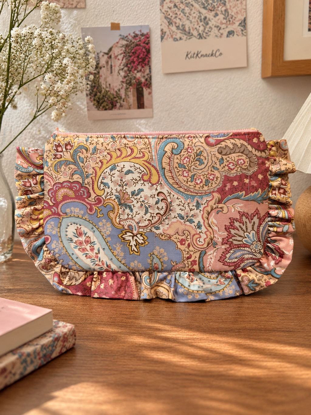 Blaire Frilly Pouch - Flora Fantasia