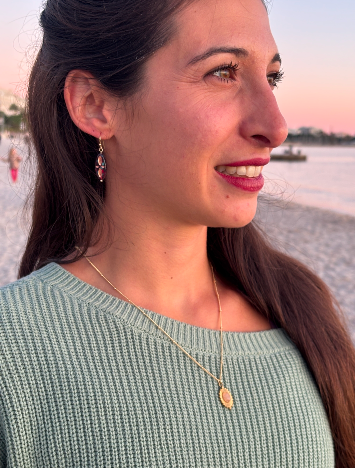 Clara Glass Beaded Earrings