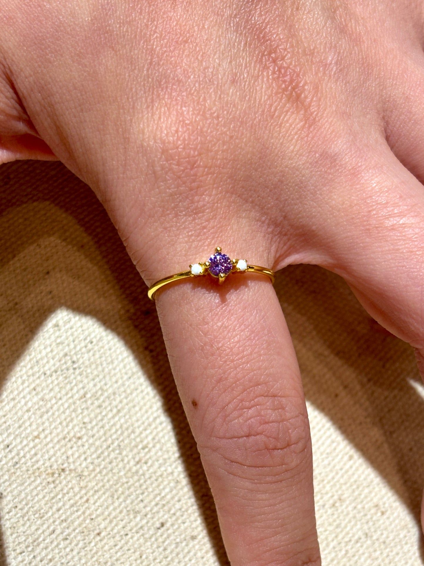 Viola Gemstone Ring