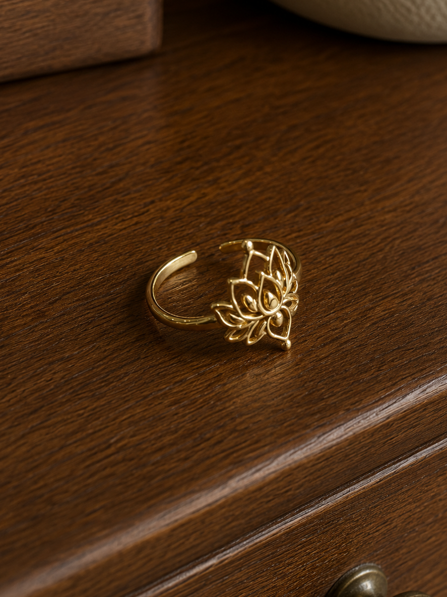 Maya Lotus Ring