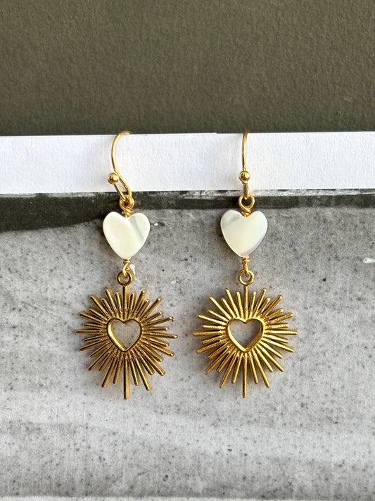 Delilah Heart Earrings