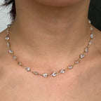 DAYA Heart Gem Choker Necklace