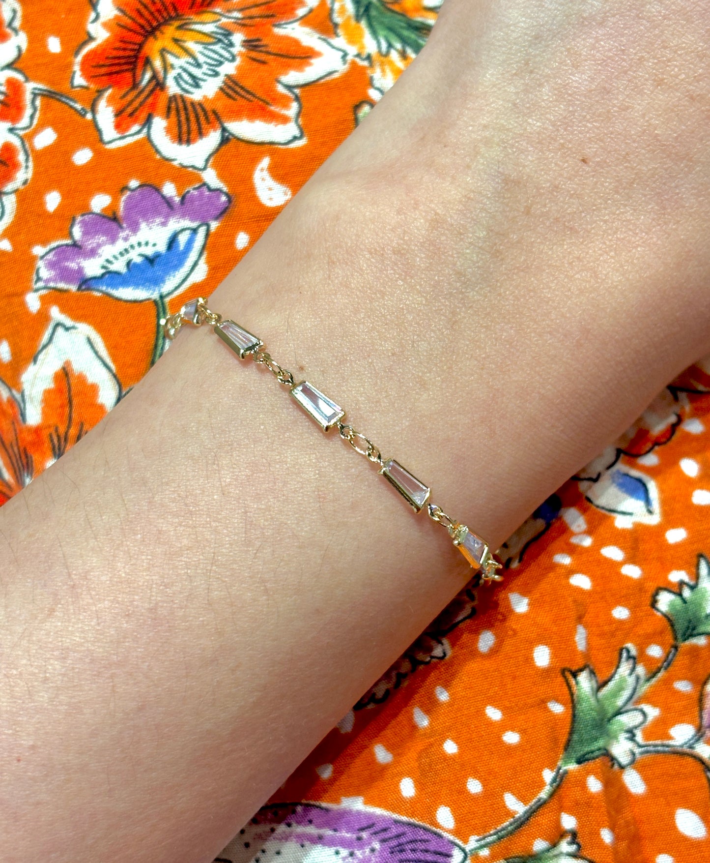 JULIA Baguette Gem Bracelet